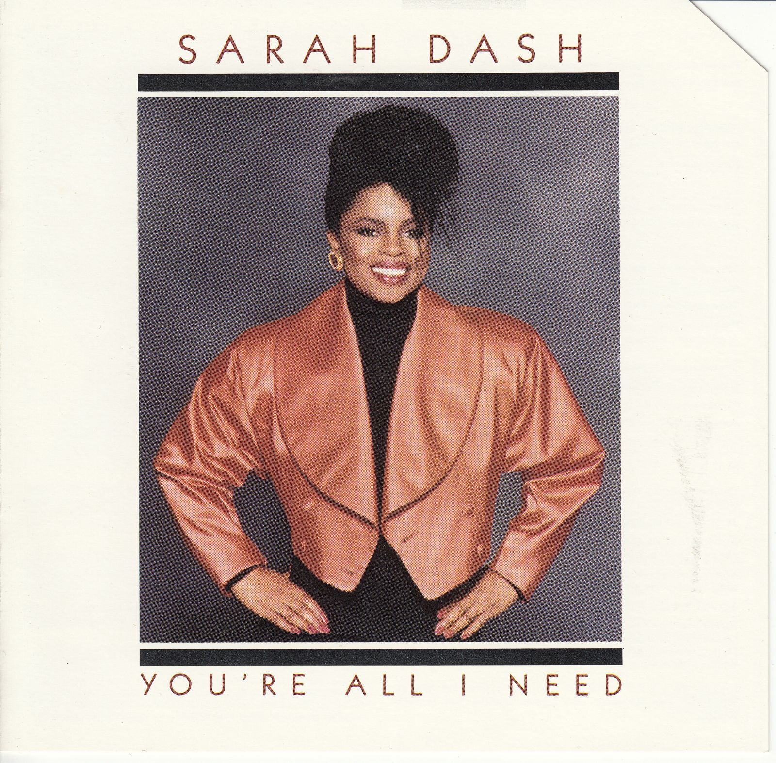 cd youre all i need sarah dash
