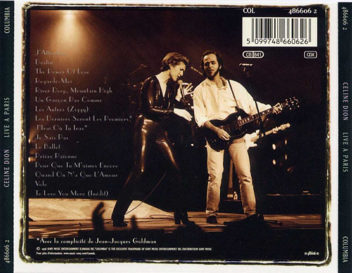 celine dion  live a paris b