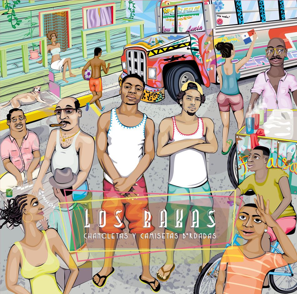 chancletas y camiset los rakas aac  