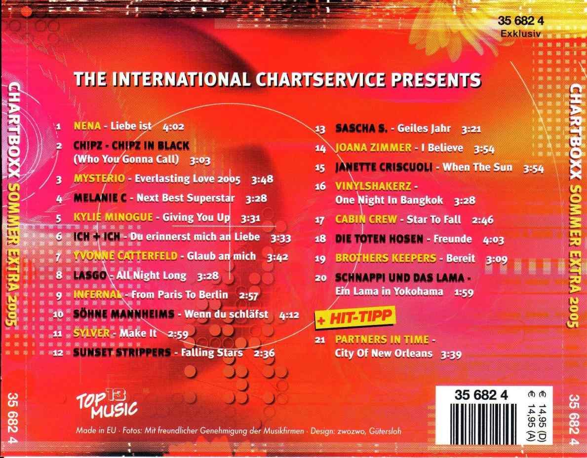 chart boxx  sommer extra 2005 b