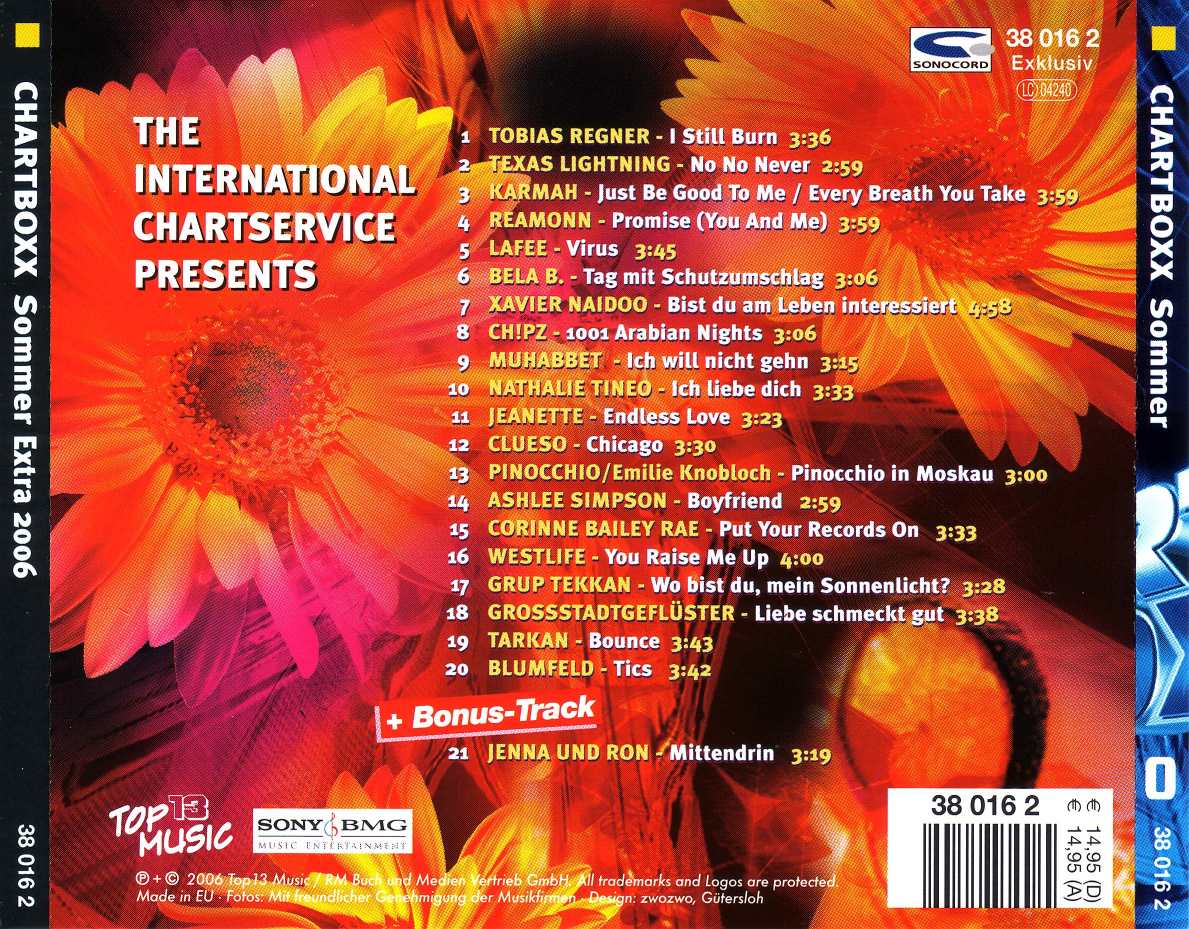 chart boxx  sommer extra 2006 b