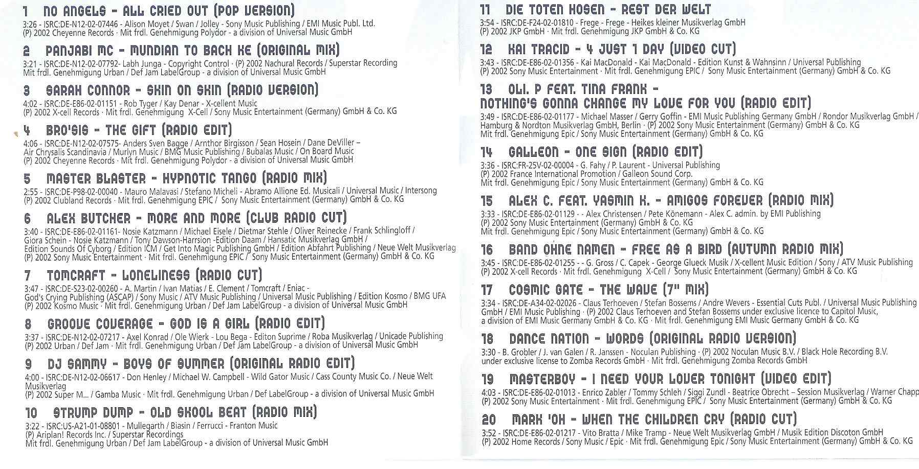 chart boxx 2 2003 inlay1