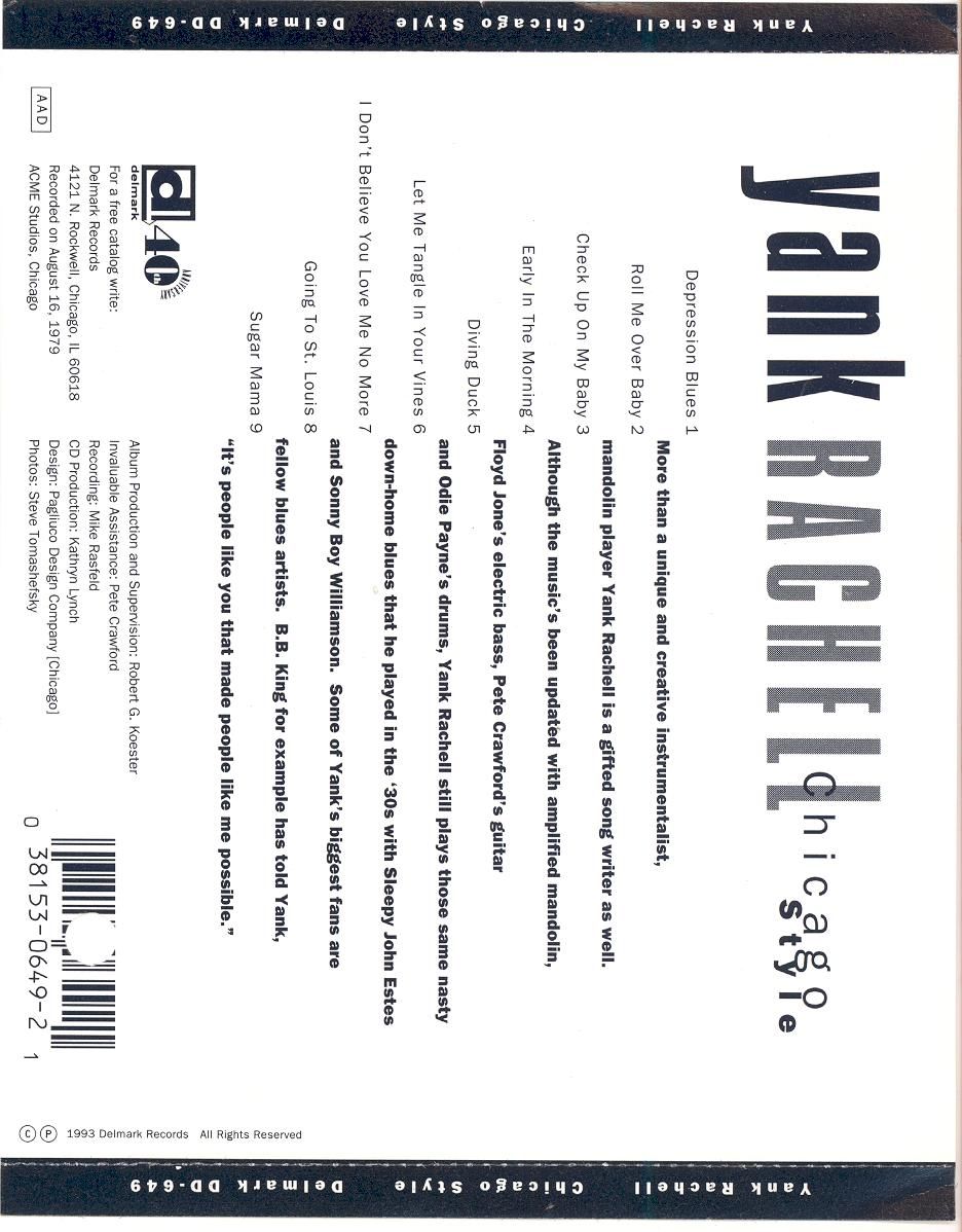 chicago style yank rachell  