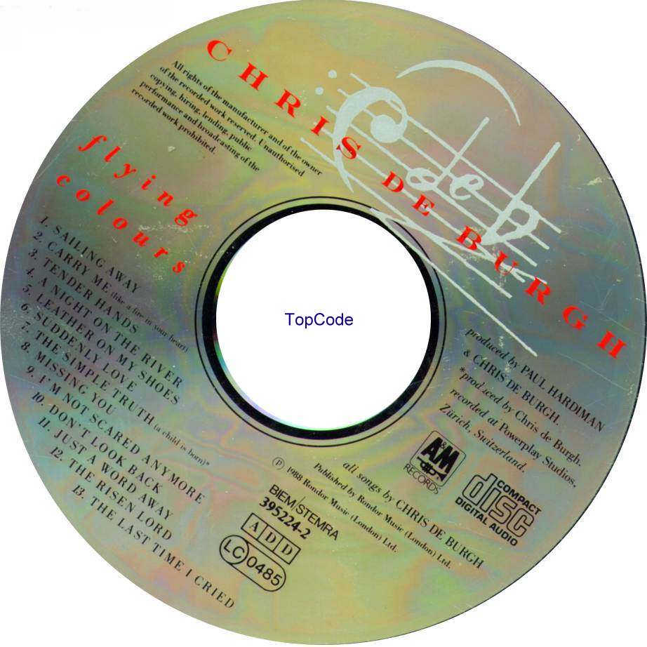 chris de burgh  flying colours cd
