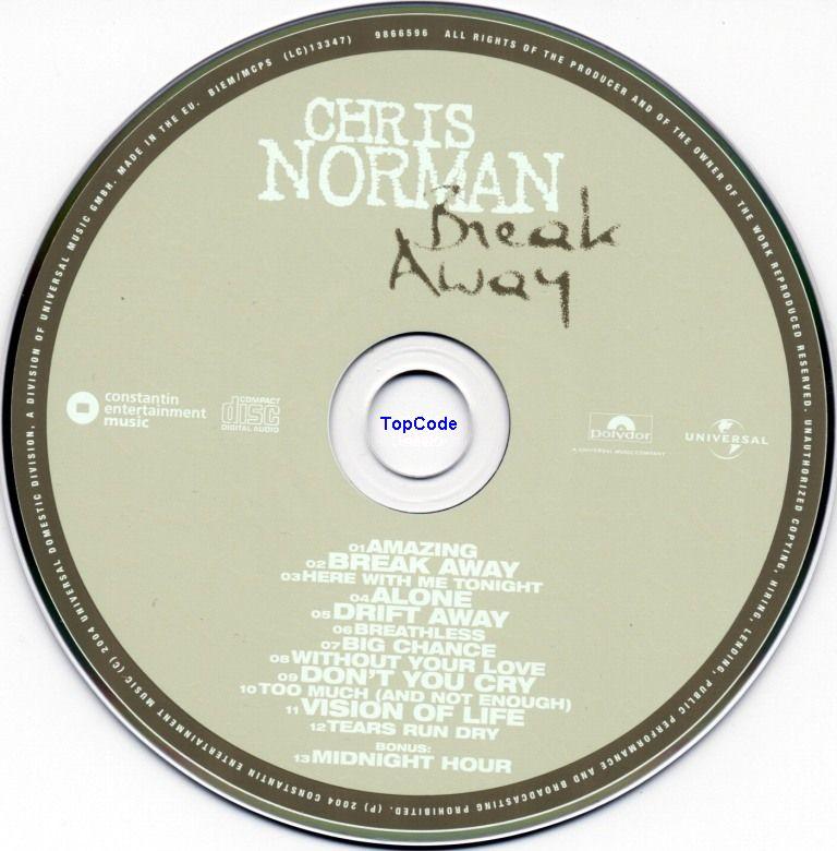 chris norman  break away cd