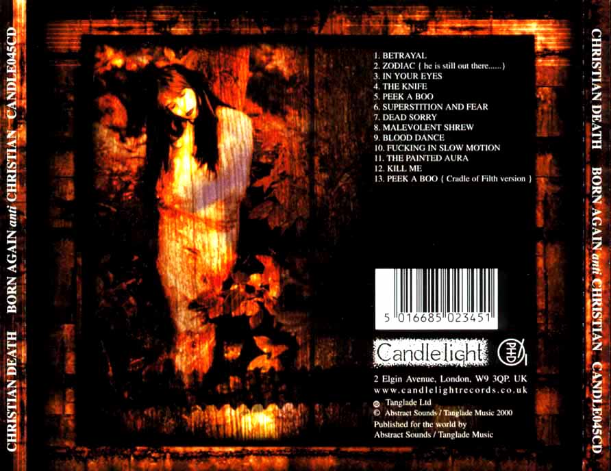 christian death born again anti christian back