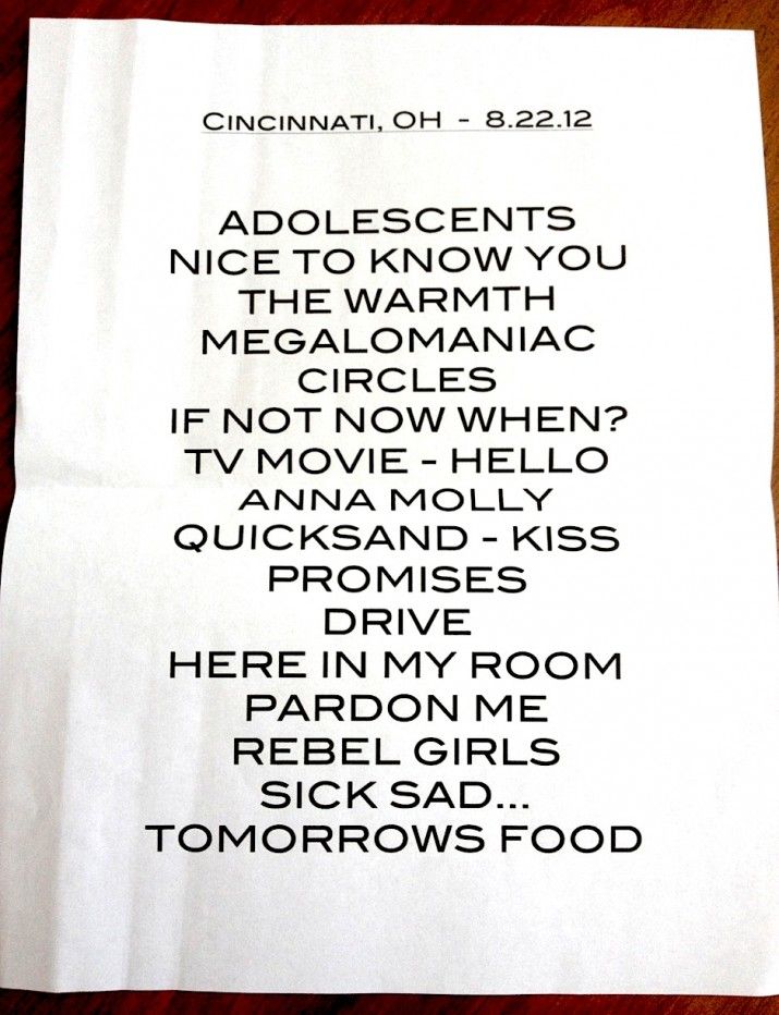 cincinnati oh 08 incubus 