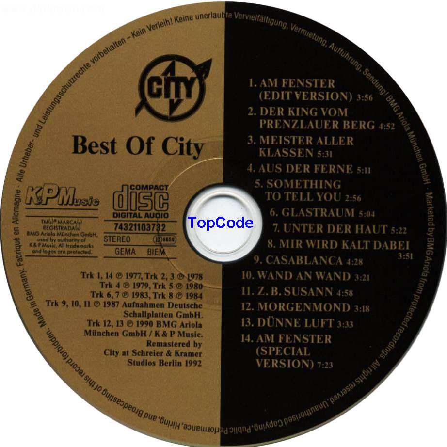 city  the best of cd