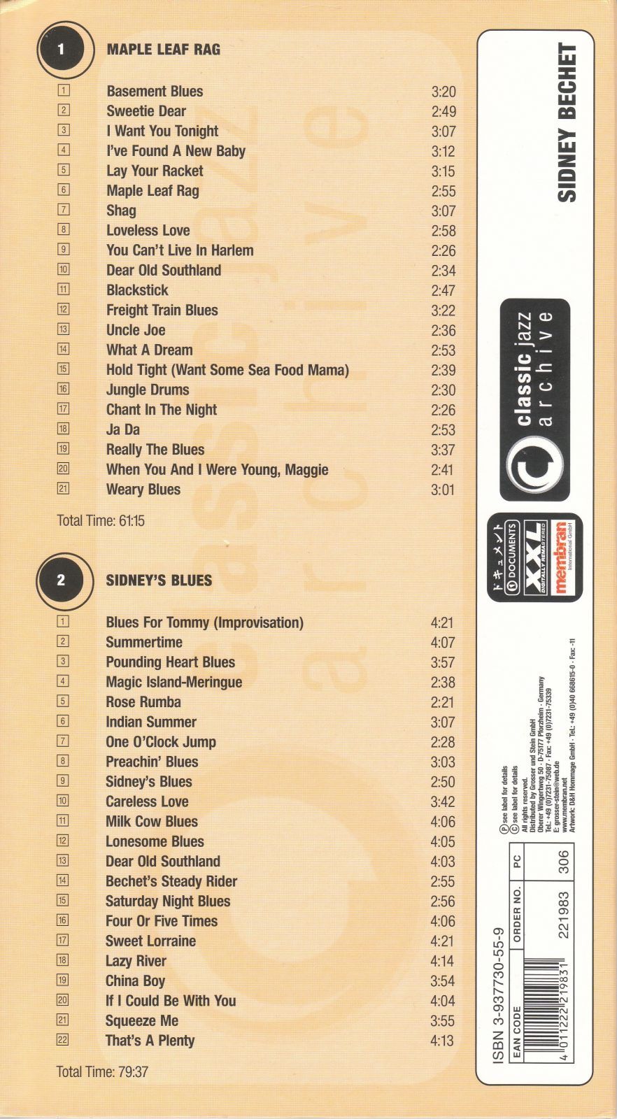 classic jazz archive sidney bechet 