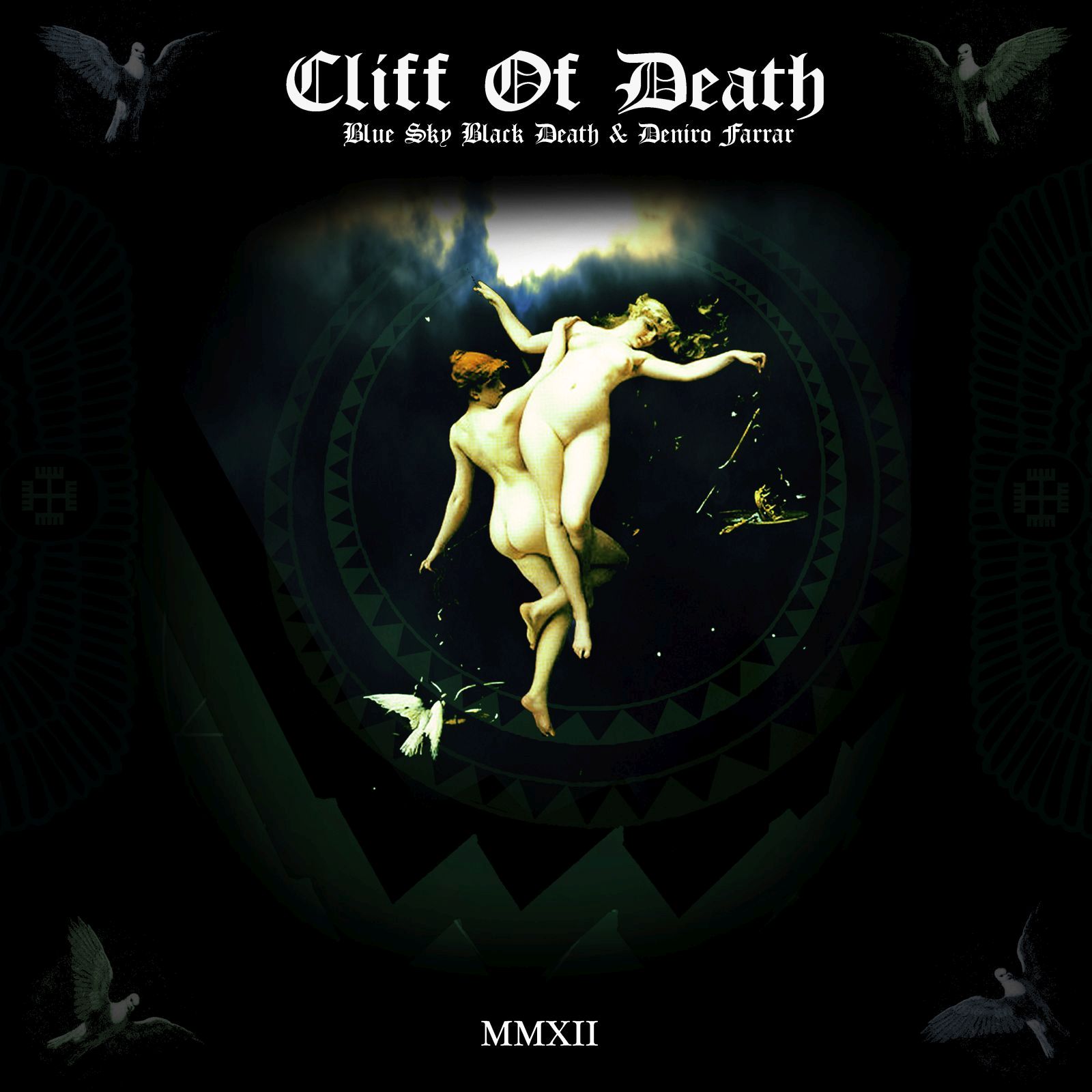cliff of death blue sky black death 