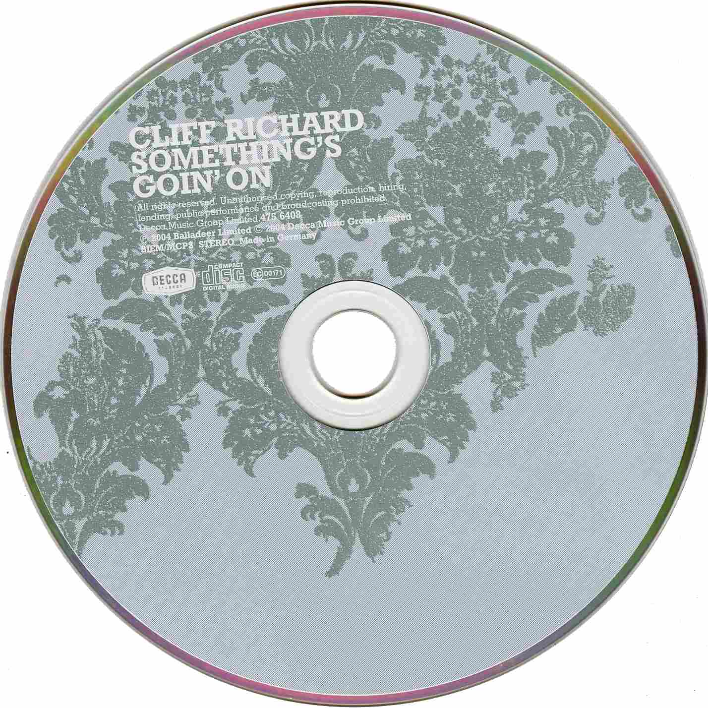 cliff richard  somethings goin on cd