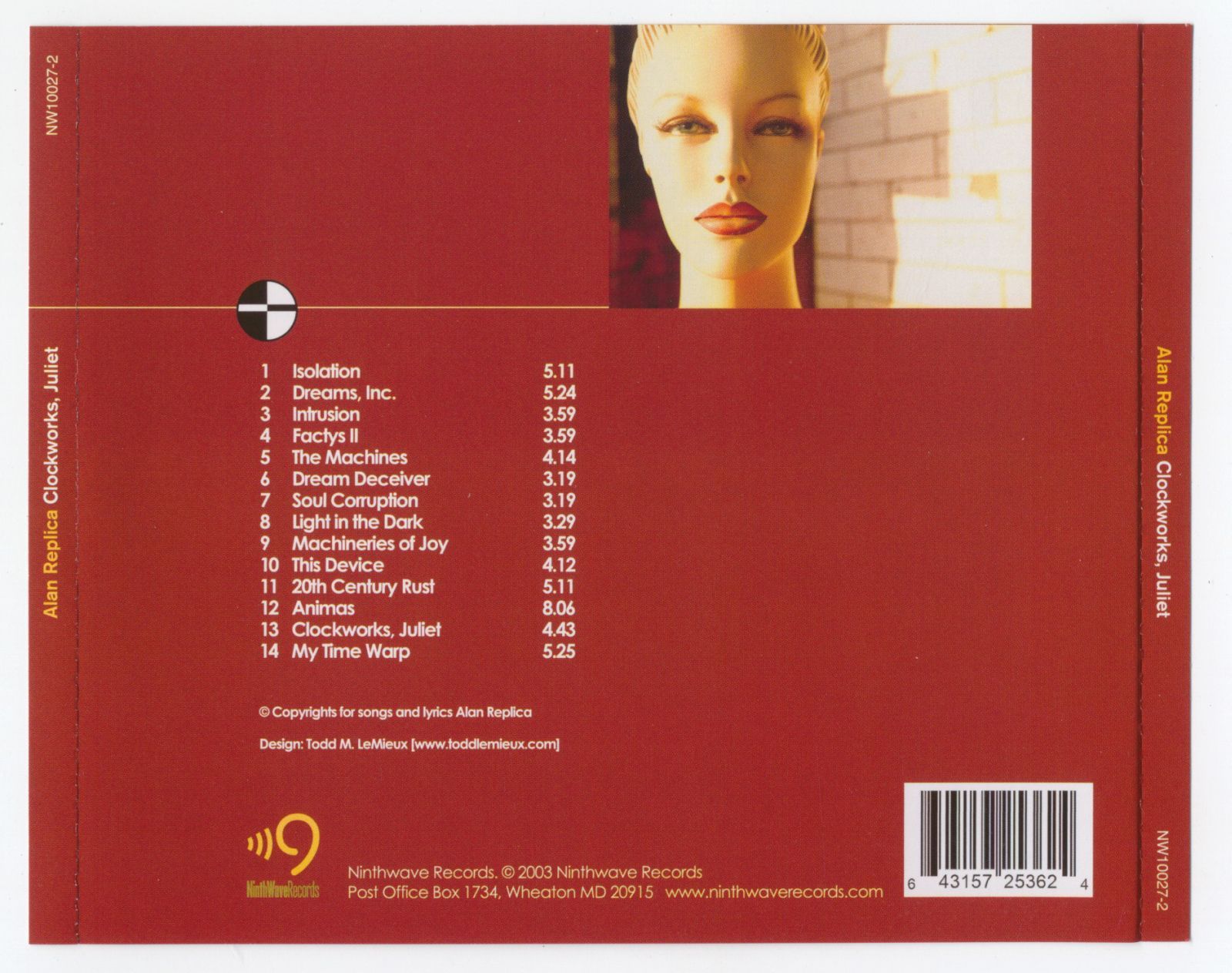 clockworks juliet alan replica  