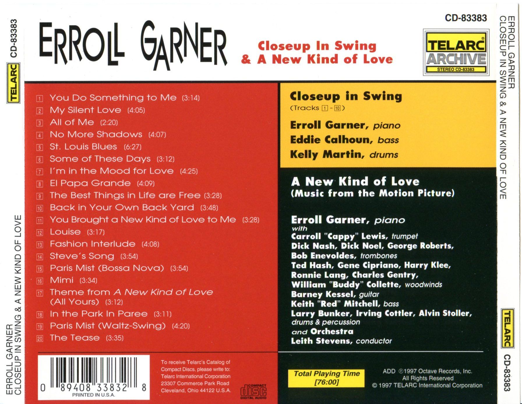 closeup in swing am erroll garner 