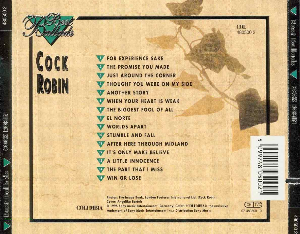 cock robin  best ballads b