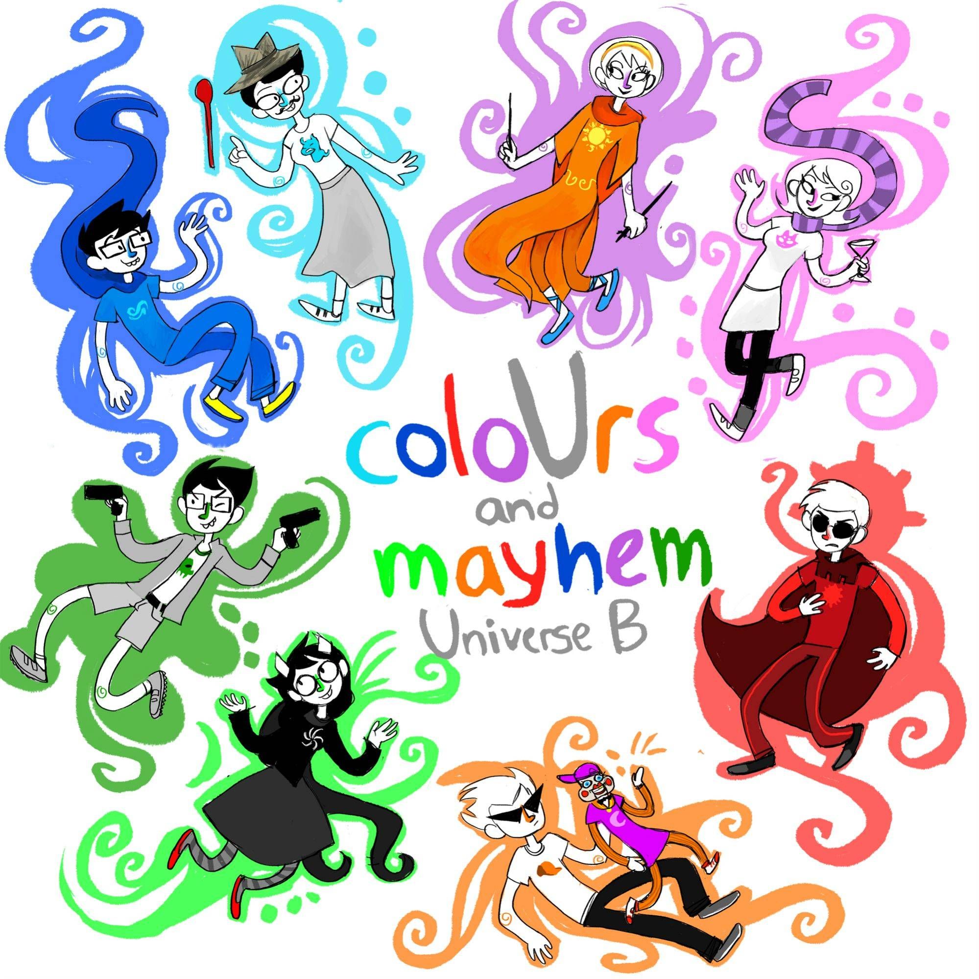 colours and mayhem universe b homestuck 