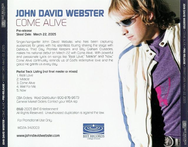 come alive john david webster 