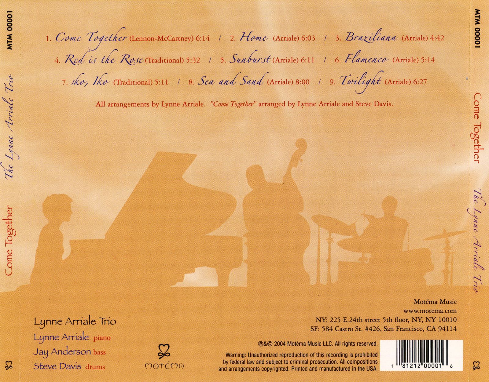 come together lynne arriale trio 