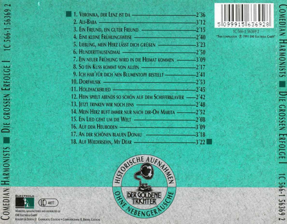 comedian harmonists  die g