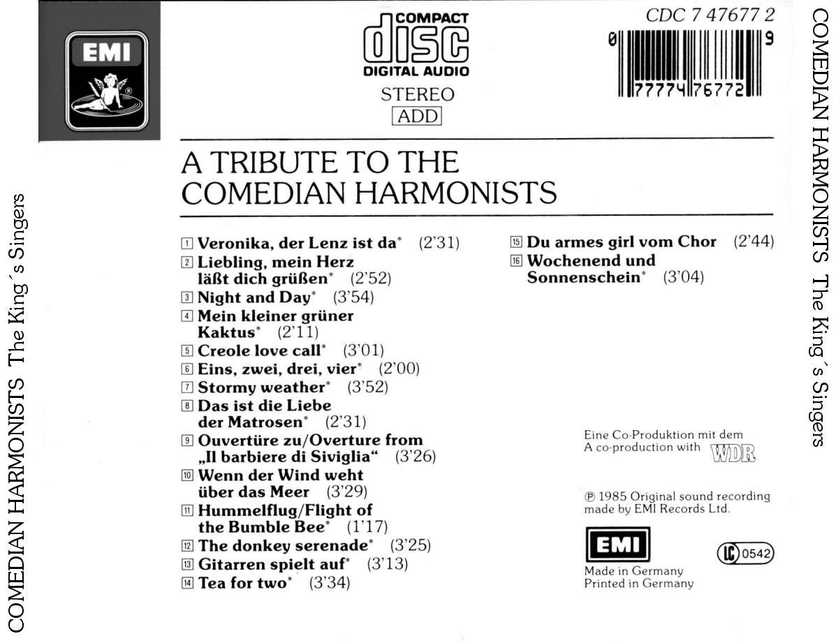 comedian harmonists  the kings singers b
