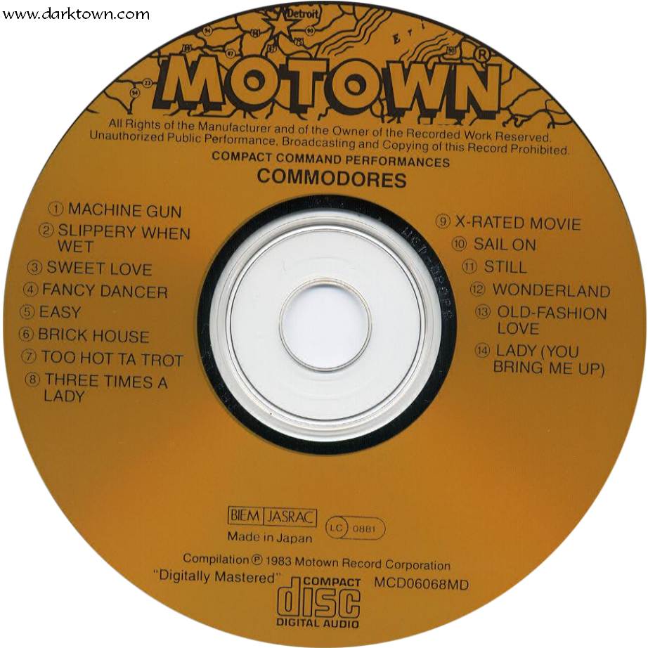 commodores  14 greatest hits cd