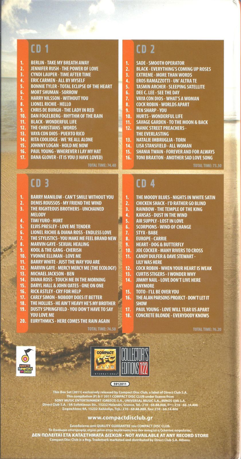 compact disc club air supply 