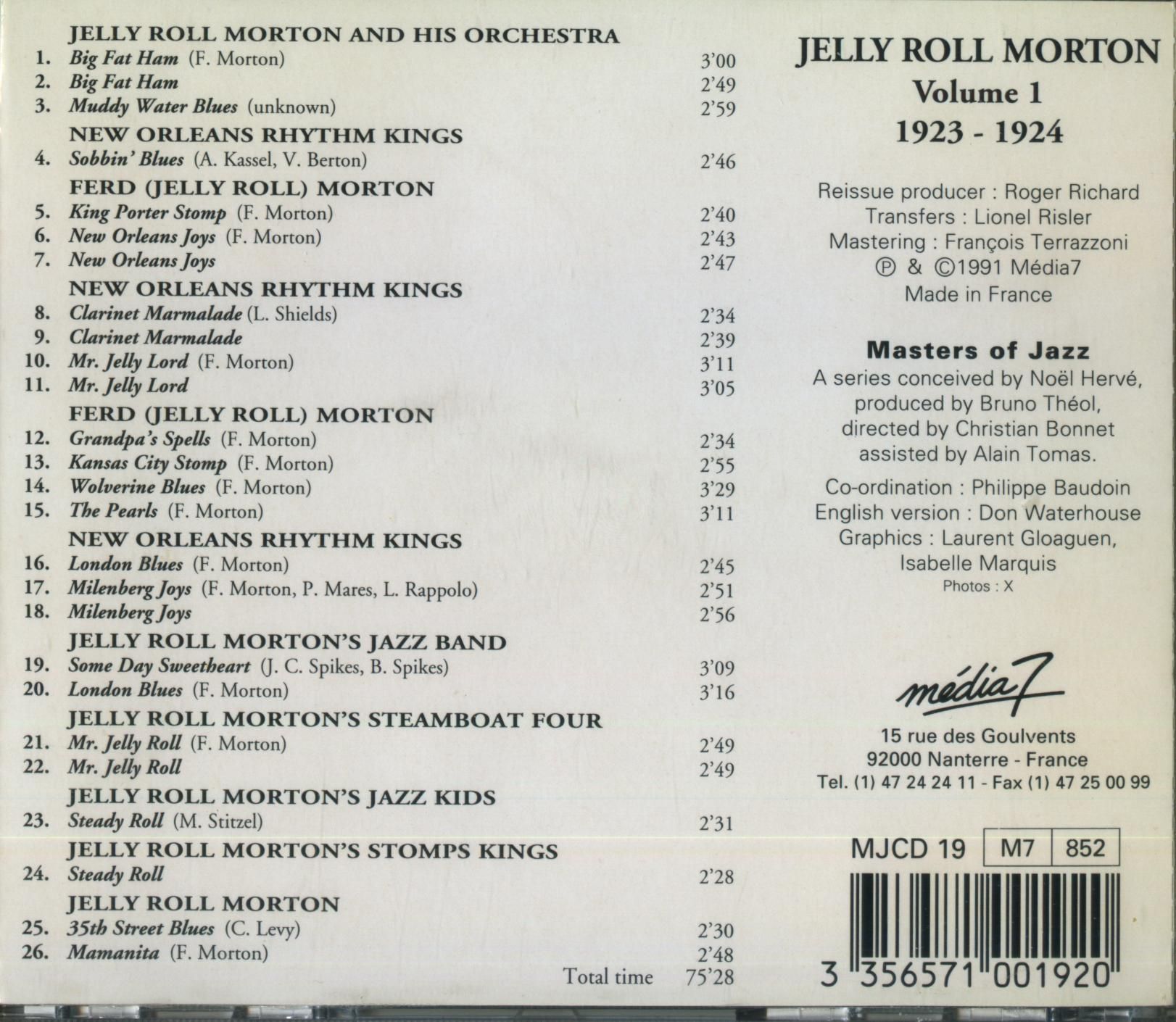 complete edition 19 jelly roll morton 
