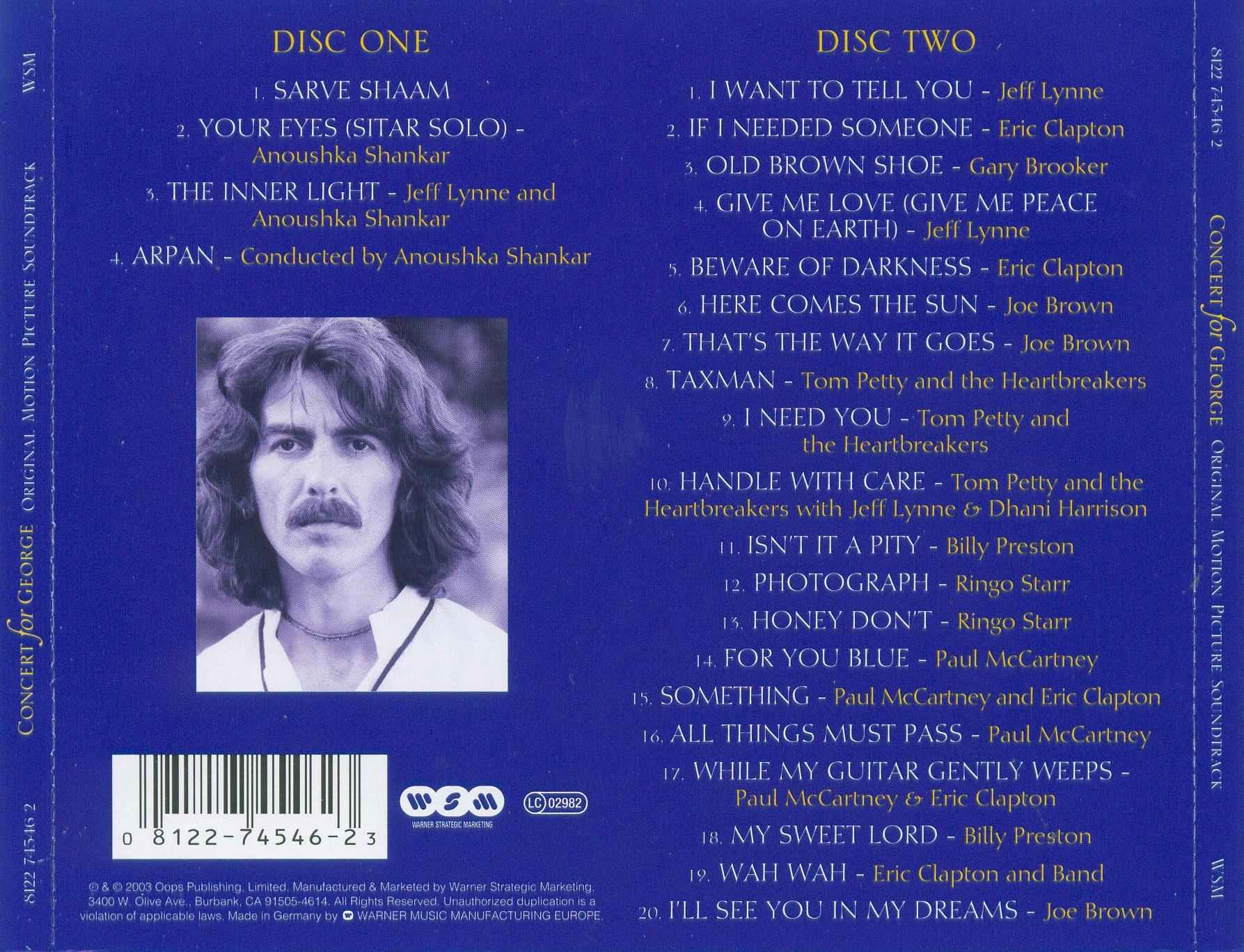 concert for george  soundtrack b