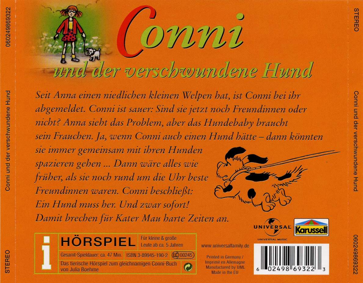 conni  und der verschwundene hund b