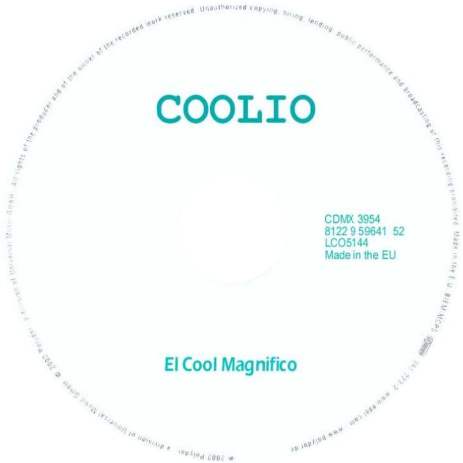 coolio  el cool magnifico original cd