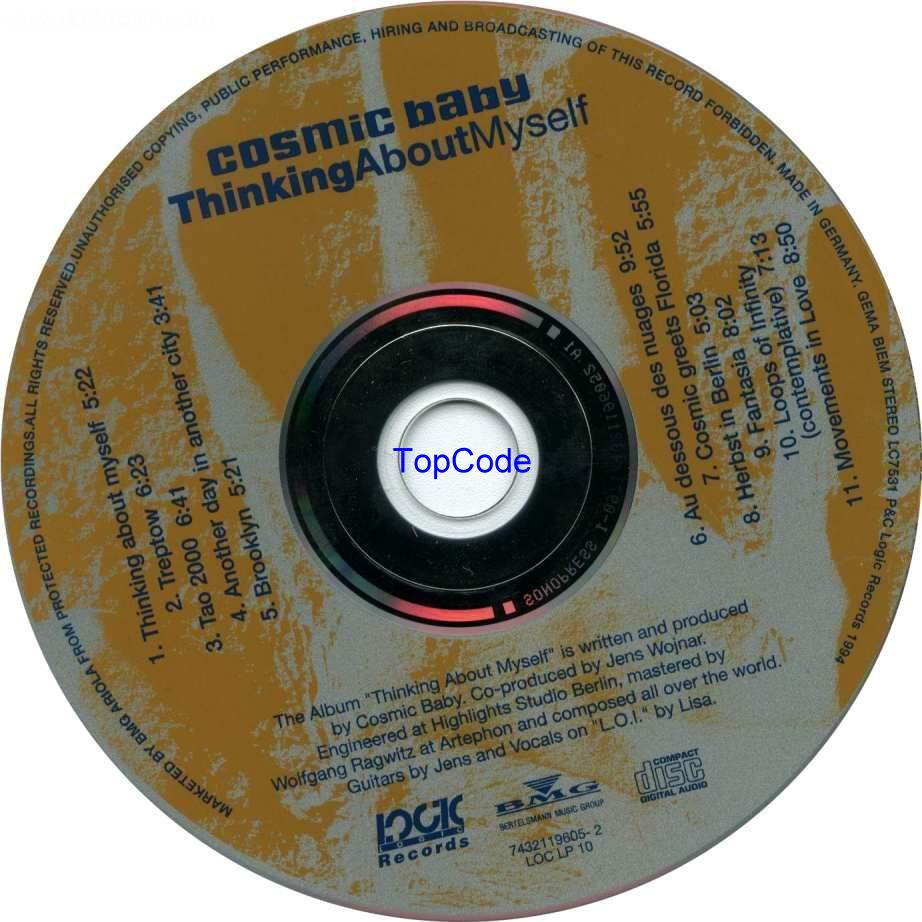 cosmic baby  thinking about myself cd