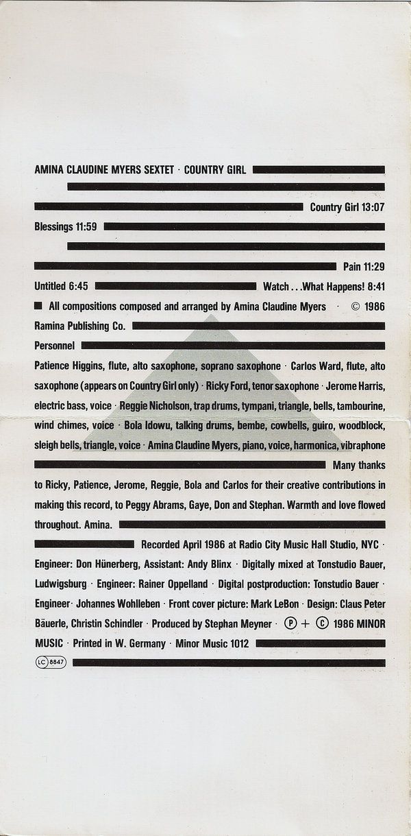 country girl amina claudine myers 