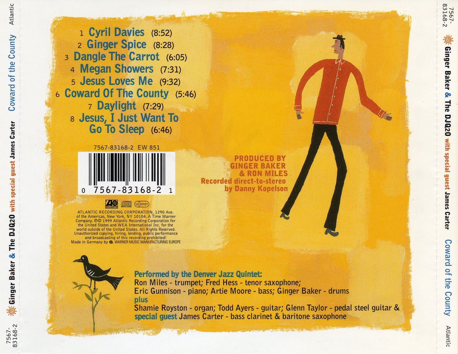 coward of the county ginger baker 