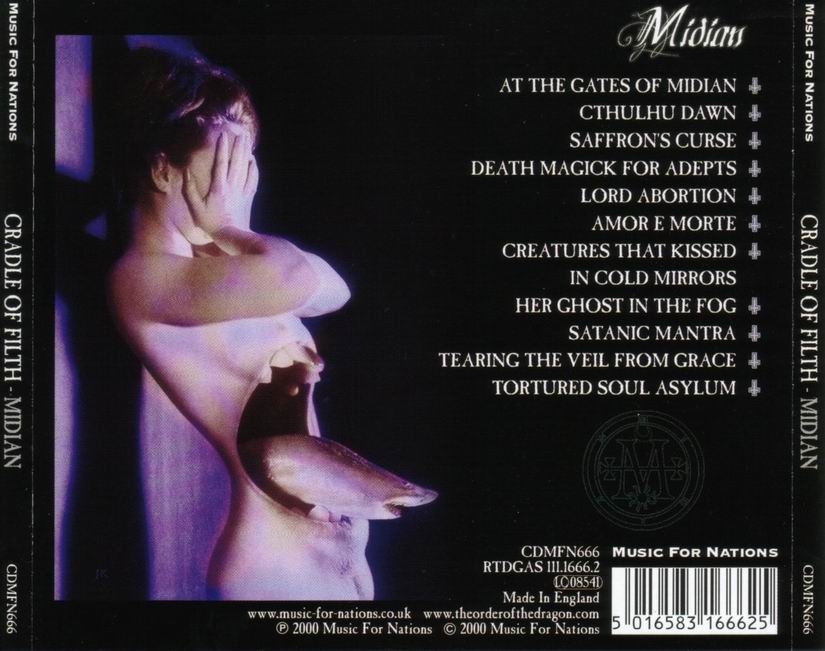 cradle of filth  midian b