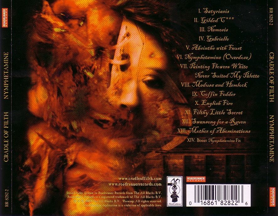 cradle of filth  nymphetamine b