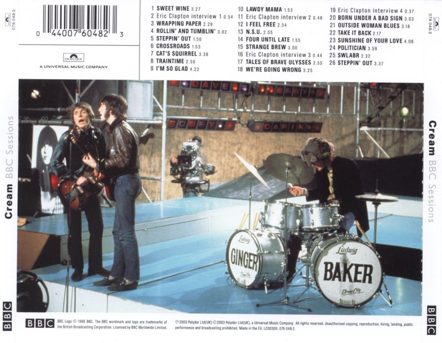 cream bbc sessions back