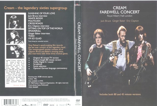 cream  farewll concert d