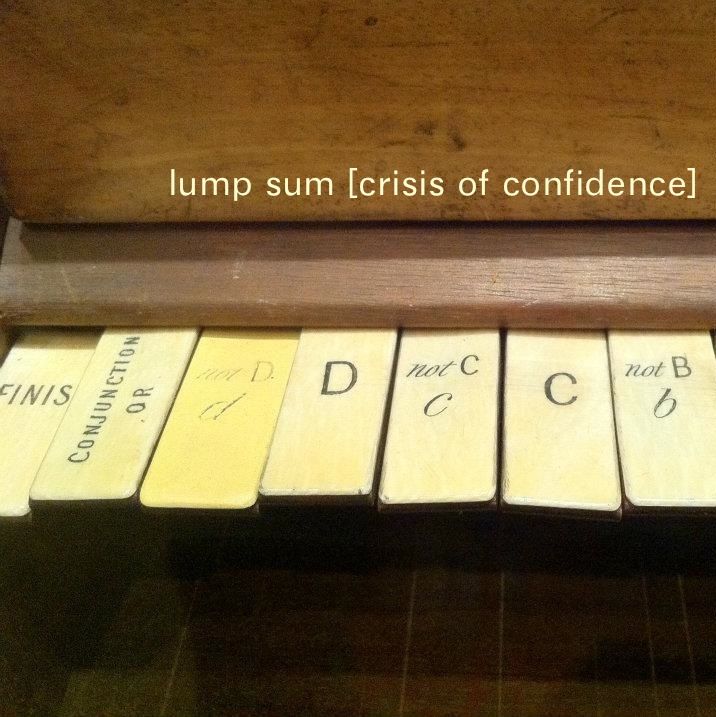 crisis of confidence lump sum 