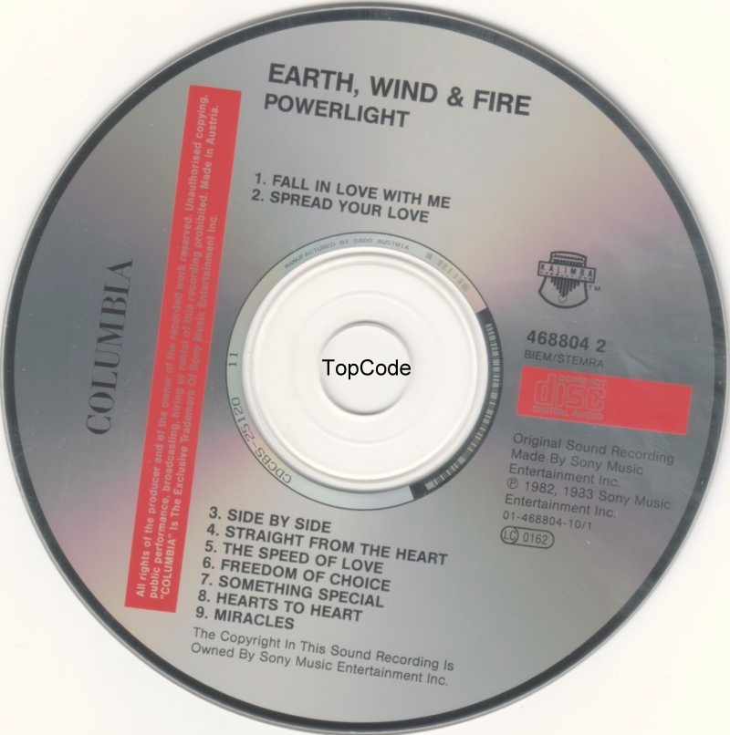 Earth Wind & Fire  Powerlight cd