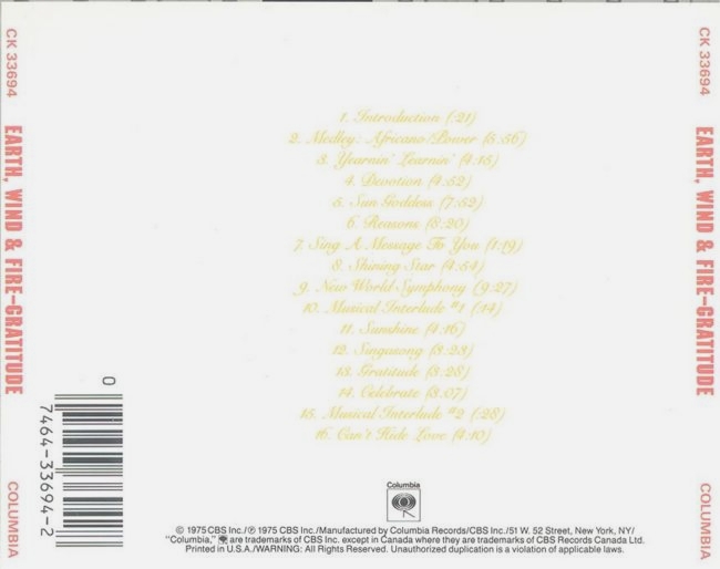 Earth Wind And Fire  Gratitude b