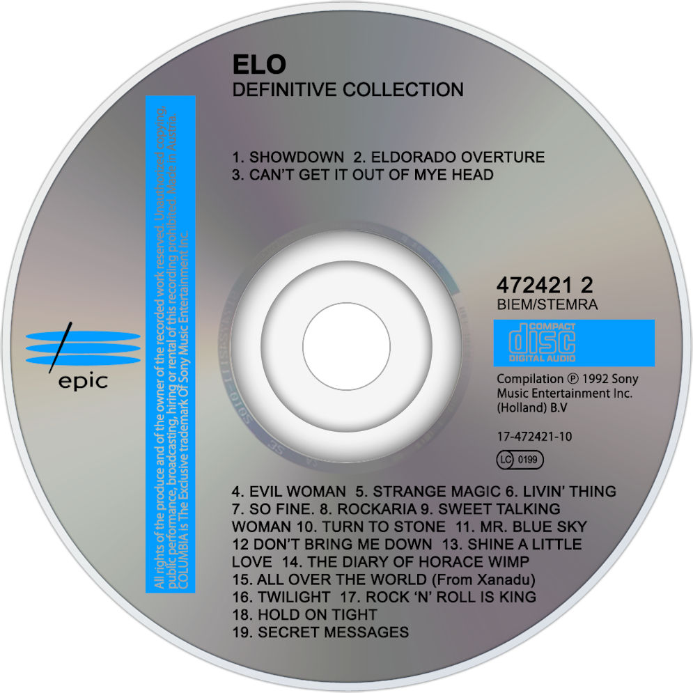 Electric Light Orchestra  Definitive Collection cd 
