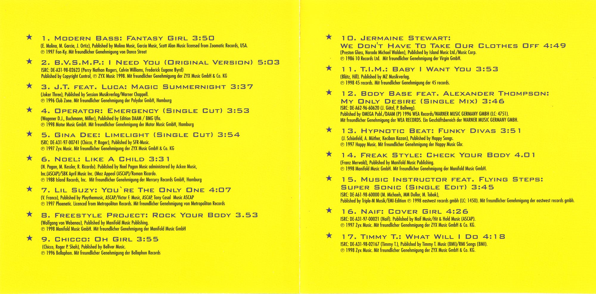 Electricity Freestyle Vol 01 Inlay02