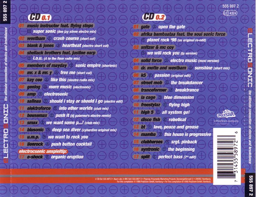 Electrosonic Volume 01 Back