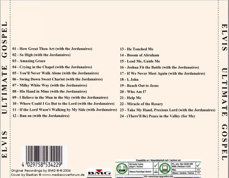 Elvis  Ultimate Gospel b
