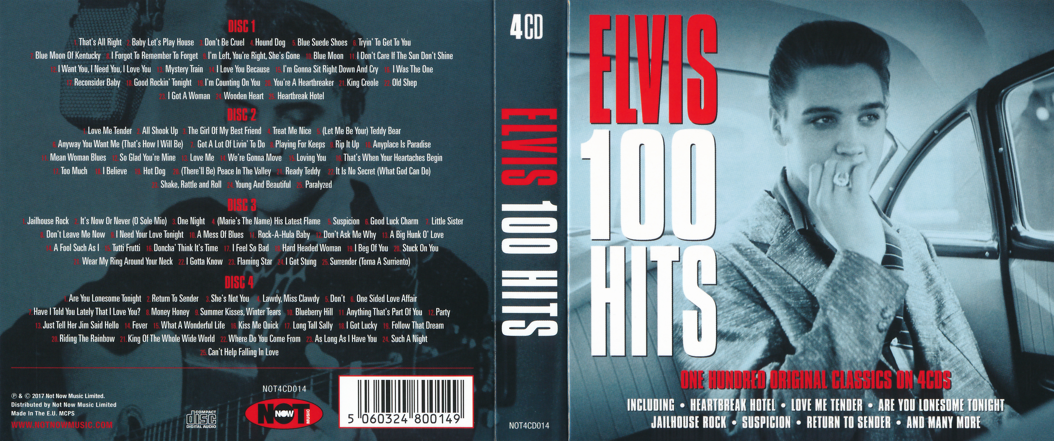 Elvis Presley  Elvis 100 Hits digipack 