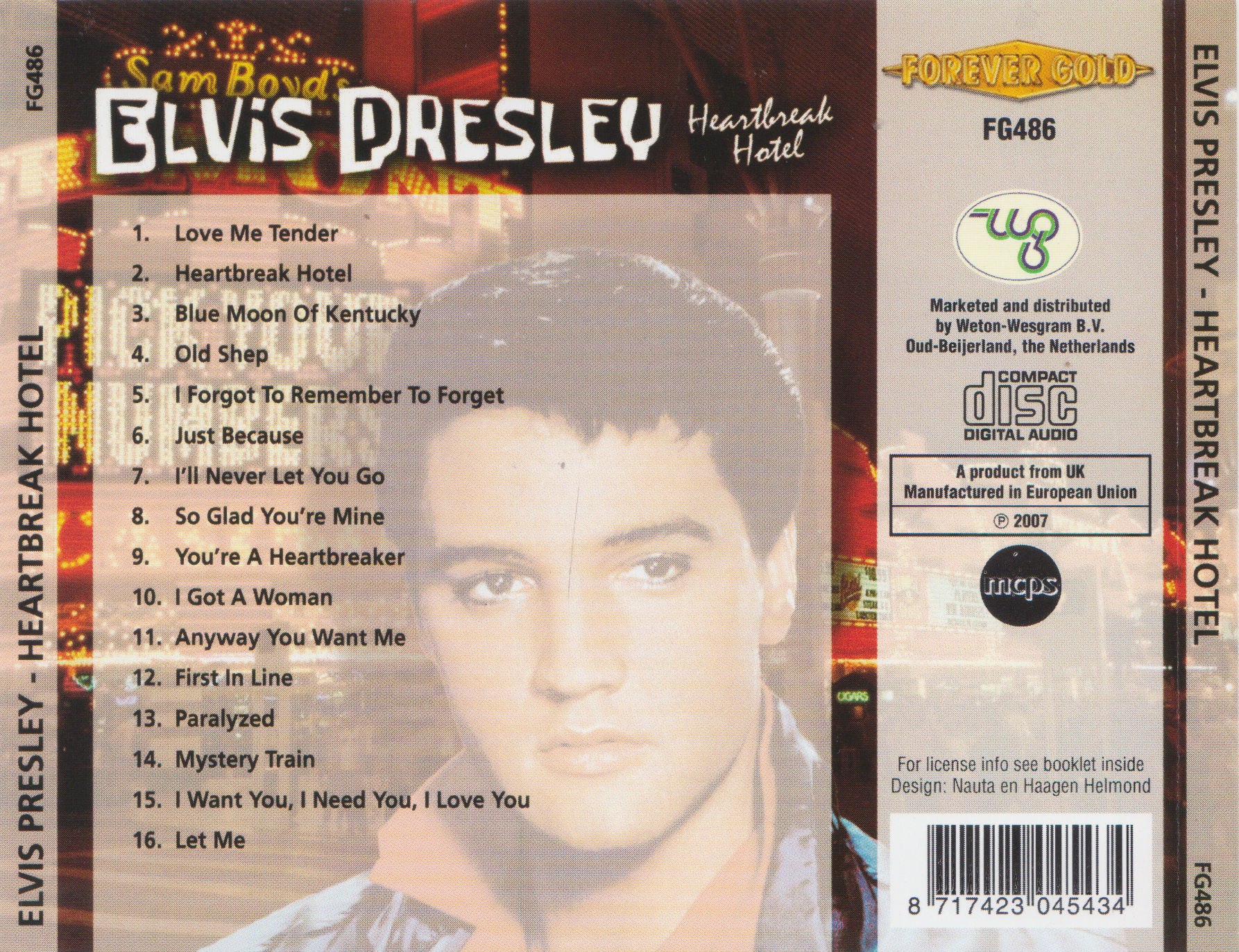 Elvis Presley  Heartbreak Hotel back 