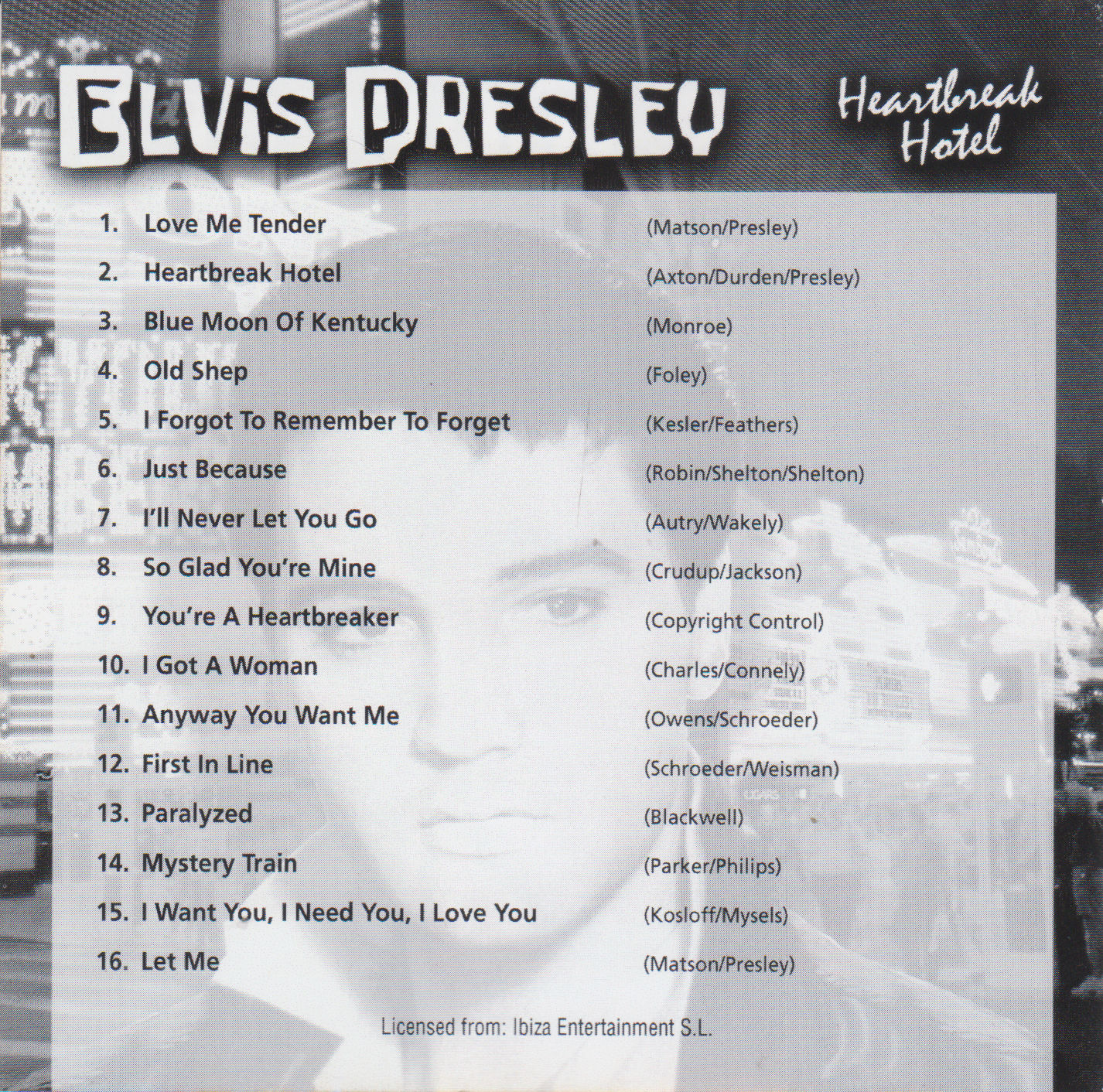 Elvis Presley  Heartbreak Hotel frontinside 