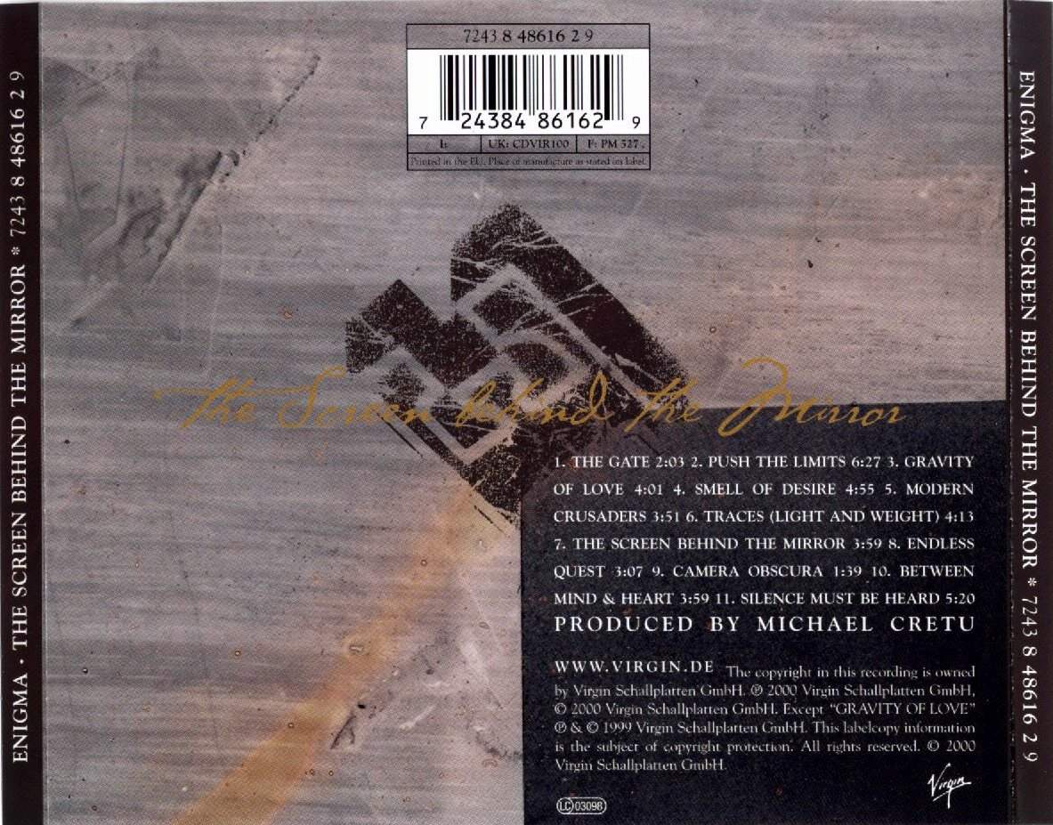 Enigma  Screen Behind The Mirror back