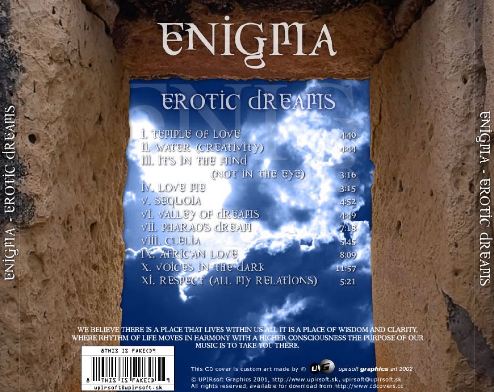 Enigma Erotic Dreams Back