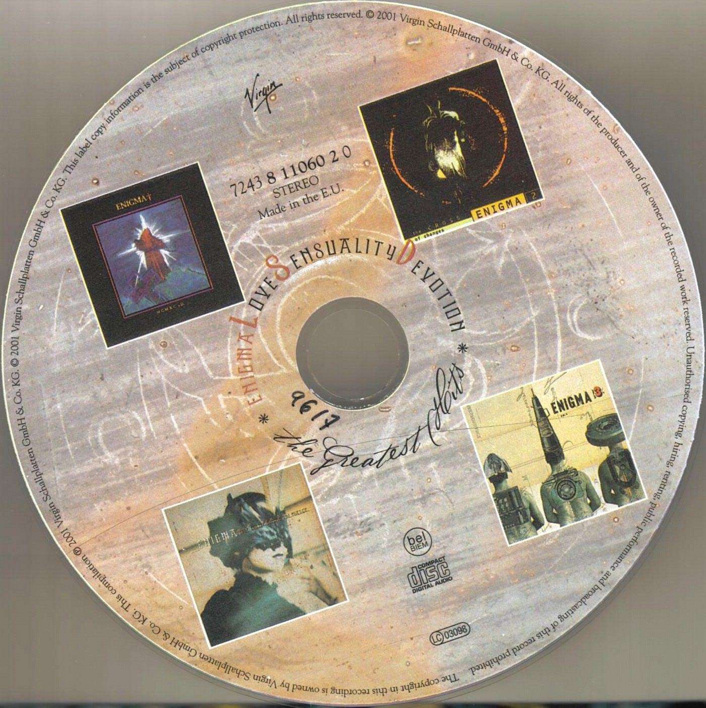 Enigma LoveSensualityDevotionTheGreatestHits CD