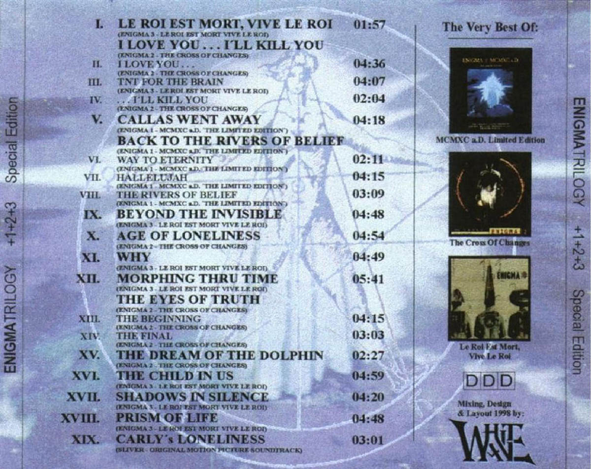 Enigma Trilogy Special Edition Back